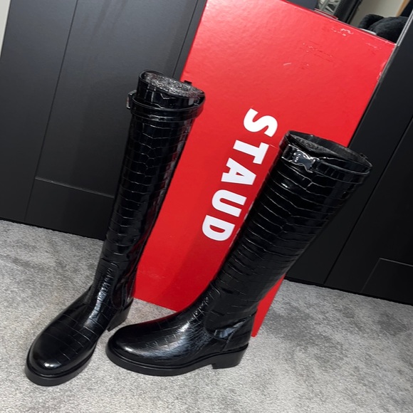 Staud Claud Buckle Riding Boots - Picture 4 of 15